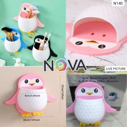  Kids Penguin Toothbrush Holder