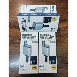 4 in 1 super Fast Car Charger