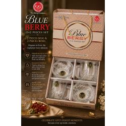 Crockery Set Blue Berry